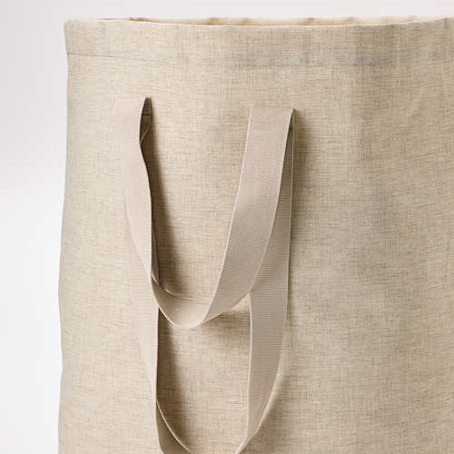 Gran bolsa de lona para lavandería con asas resistentes, ideal para llevar la ropa.