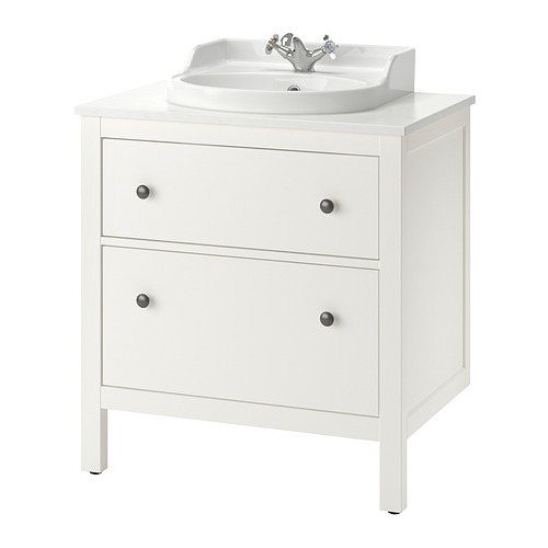 HEMNES / TOLKEN, Bathroom vanity with sink & faucet. 1 of 3 open dialog