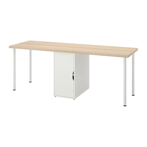IKEA Lanzarote - LAGKAPTEN/ALEX desk, white stained oak effect/white ...