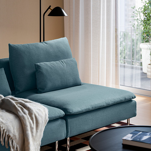 SÖDERHAMN, 2 seat sofa with chaise longue. 3 of 7 open dialog