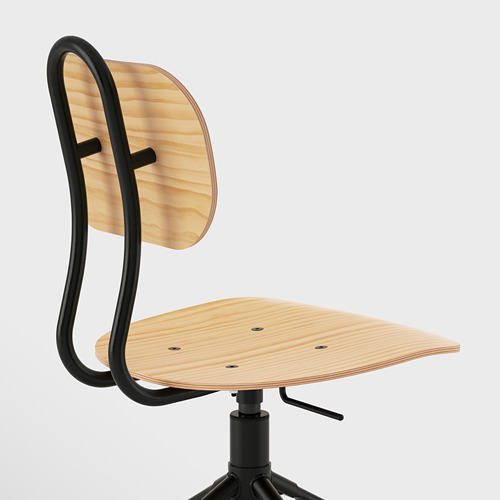 Silla industrial moderna con altura regulable y asiento giratorio para mayor comodidad, anillo de reposapiés visible.