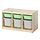 Select colour variation: light white stained pine light green/gray