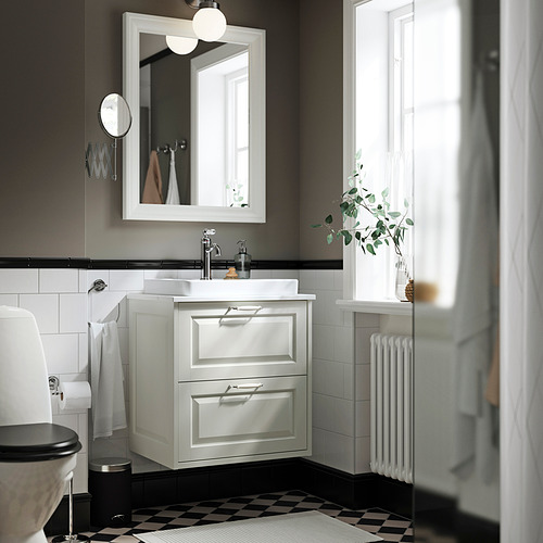 TÄNNFORSEN / ORRSJÖN, bathroom vanity w/ drawers and sink. 2 of 8 open dialog