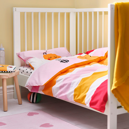 GRÖNFINK, duvet cover and pillowcase for cot. 5 of 7 open dialog