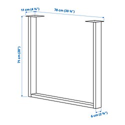 Measurement Illustration - SKÅLSTA table leg