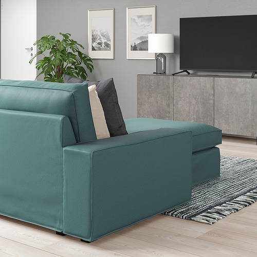 KIVIK, 4 seat sofa with chaiselongue. 4 of 9 open dialog