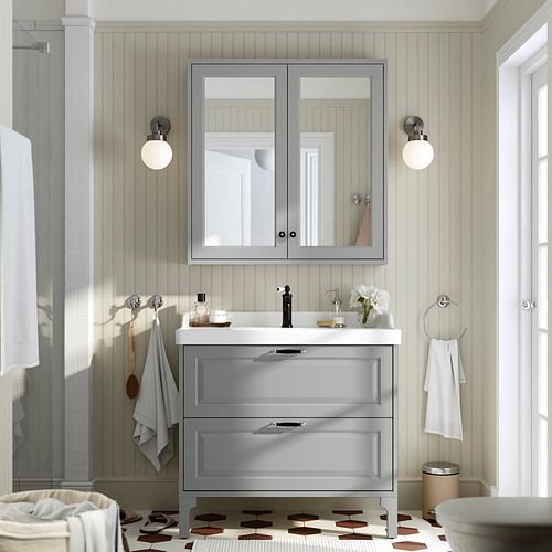 TÄNNFORSEN, mirror cabinet with doors. 2 of 3 open dialog