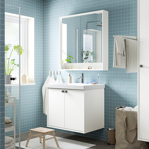 FAXÄLVEN, mirror cabinet with built-in lighting. 2 of 5 open dialog