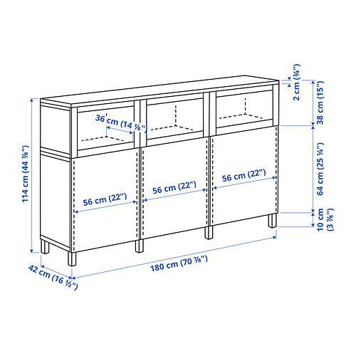 BESTÅ, dispay cabinet whit doors. 6 of 6 open dialog