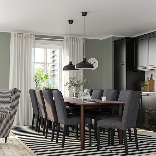 STRANDTORP / BERGMUND, Mesa de comedor extensible y 8 sillas. 2 de 10 abrir diálogo