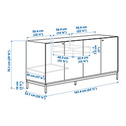Measurement Illustration - BOASTAD Sideboard