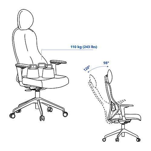 UTKLASSNING, gaming chair. 4 of 11 open dialog