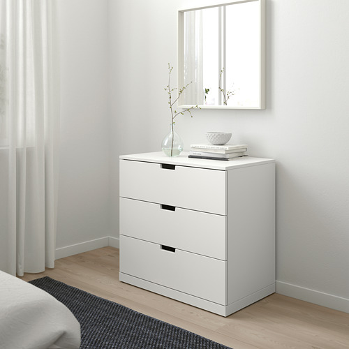 NORDLI, Cómoda de 3 cajones. 3 de 5 abrir diálogo