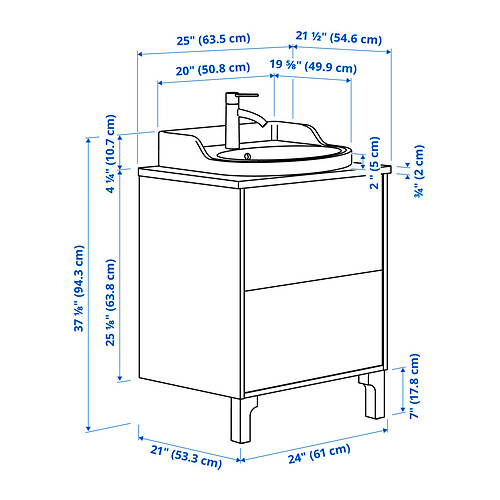 TÄNNFORSEN / RUTSJÖN, wash-stnd w drawers/wash-basin. 8 of 8 open dialog