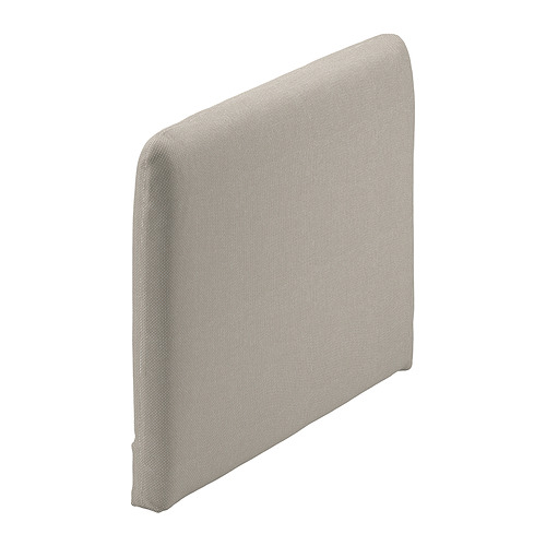 Funda SÖDERHAMN, blanco roto, tejido texturizado, rectangular con bordes curvos, cojín de sofá.
