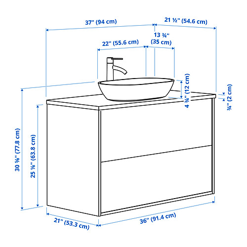 ÄNGSJÖN / OXMYREN, wash-stnd w drawers/wash-basin. 7 of 7 open dialog