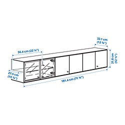 Measurement Illustration - BOASTAD wall shelf