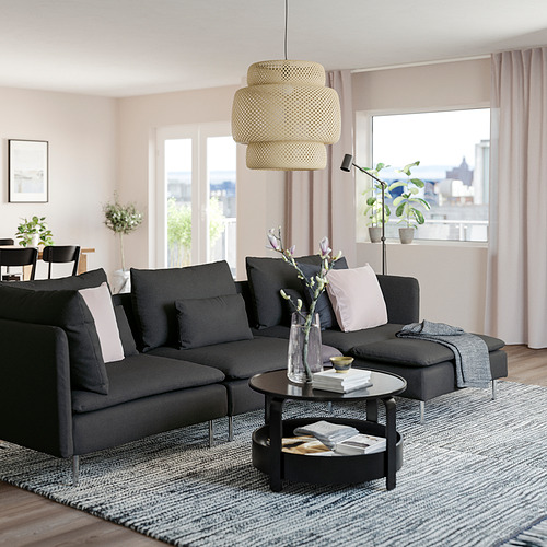 SÖDERHAMN, 4-seat sofa with chaiselongue. 2 of 7 open dialog