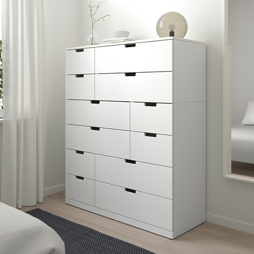 NORDLI, Cómoda de 12 cajones. 2 de 7 abrir diálogo