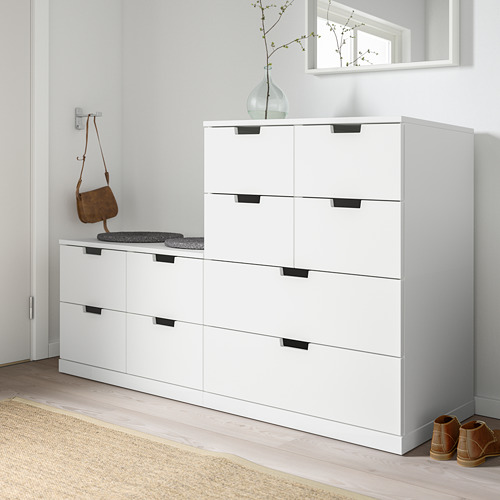 NORDLI, Cómoda de 10 cajones. 4 de 5 abrir diálogo