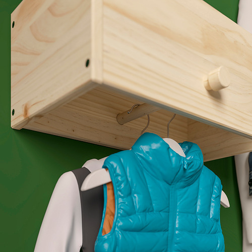 RAGGBERG, coat rack with shelf. 4 of 7 open dialog