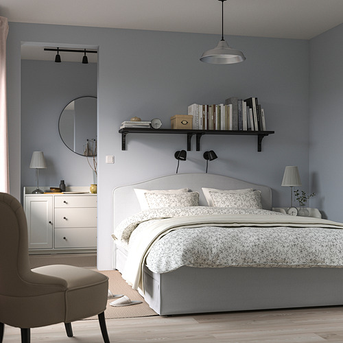 RAMNEFJÄLL, upholstered bed. 2 of 12 open dialog