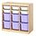 Select colour variation: room divider/light white stained pine/white-lilac, 93x44x91 cm