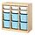 Select colour variation: room divider/light white stained pine/white-light blue, 93x44x91 cm