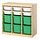Current variation: room divider light white stained pine/white bright green, 93x44x91 cm