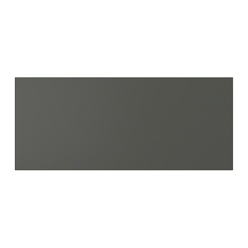Mueble LAPPVIKEN gris oscuro con diseño moderno y elegante, forma rectangular, hecho de papel de aluminio y tablero de partículas.