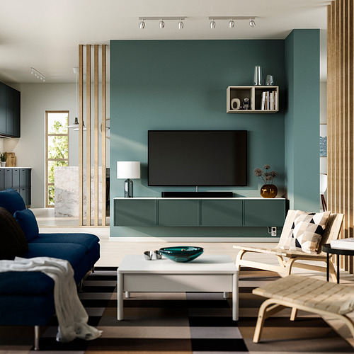 BESTÅ, TV bench with doors. 2 of 5 open dialog