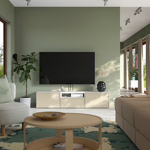 BESTÅ, mueble TV con riel para cajón con cierre suave. 3 de 7 abrir diálogo