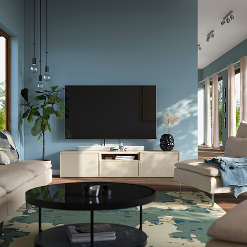 BESTÅ, mueble TV con riel para cajón con cierre suave. 3 de 7 abrir diálogo