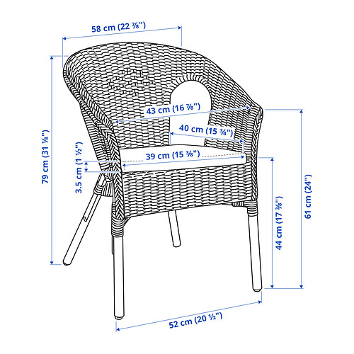 AGEN, sillón con cojín. 4 de 4 abrir diálogo