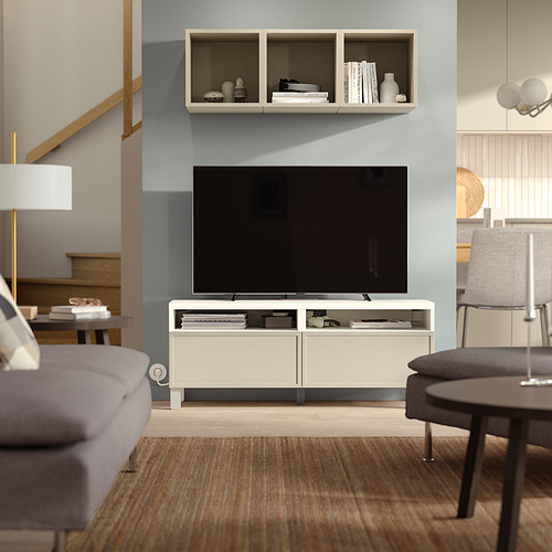 BESTÅ, mueble TV con riel para cajón con apertura a presión. 2 de 6 abrir diálogo