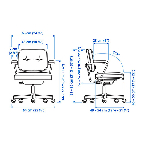 ALEFJÄLL, silla de trabajo. 2 de 3 abrir diálogo
