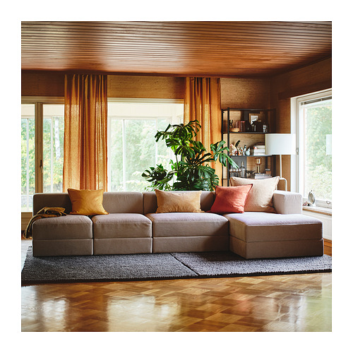 JÄTTEBO, 4.5-seat modular sofa with chaiselongue right. 2 of 11 open dialog