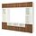 Select colour variation: LAPPVIKEN brown walnut effect / SINDVIK white clear glass