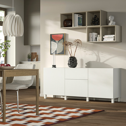 BESTÅ, storage combination with drawer runner, push-open. 3 of 4 open dialog
