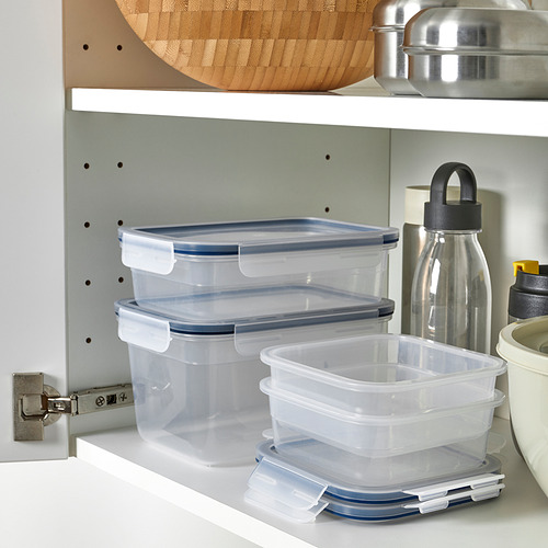 IKEA 365+, food container with lid, set of 4. 6 of 6 open dialog