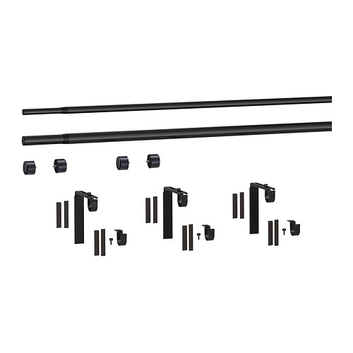 HUGAD / RÄCKA / BETYDLIG, double curtain rod combination. 2 of 2 open dialog