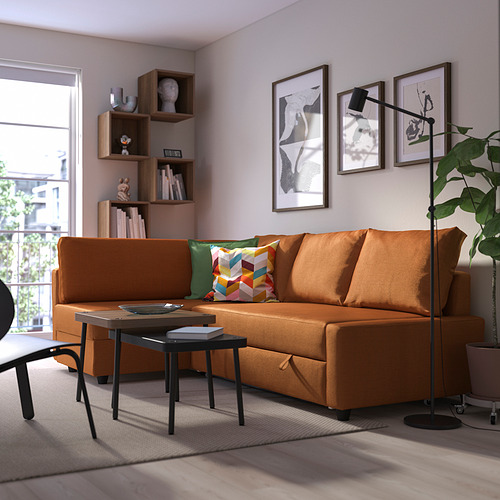 FRIHETEN / KLAGSHAMN, sofá cama 3 plazas con chaiselongue y colchoncillo. 4 de 8 abrir diálogo