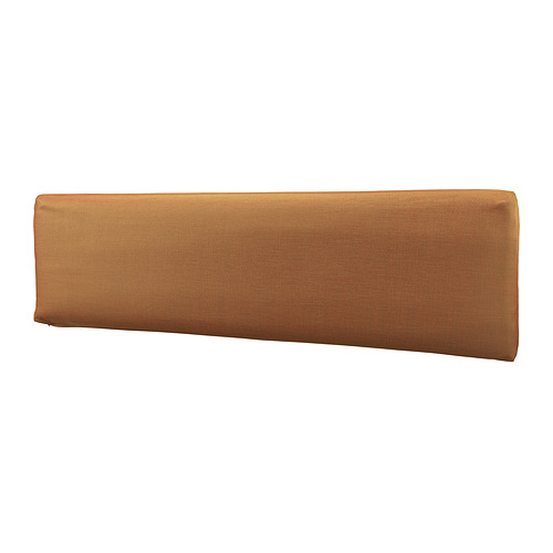 Funda de cojín KLAGSHAMN, marrón, rectangular, poliéster, liso.