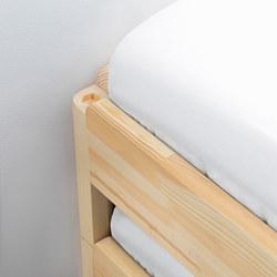 Measurement Illustration - UTÅKER stackable bed with 2 mattresses Twin