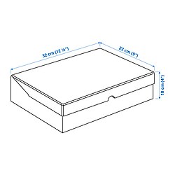 Measurement Illustration - VATTENTRÅG box with lid