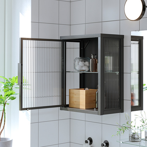 MOSSJÖN, mueble de almacenaje con vitrina. 3 de 4 abrir diálogo