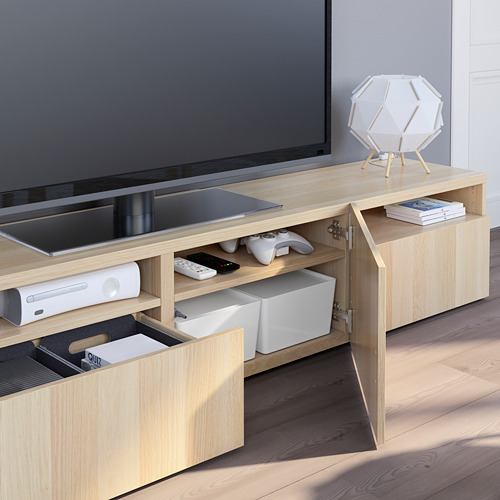BESTÅ, mueble TV con riel para cajón, cierre suave. 5 de 9 abrir diálogo