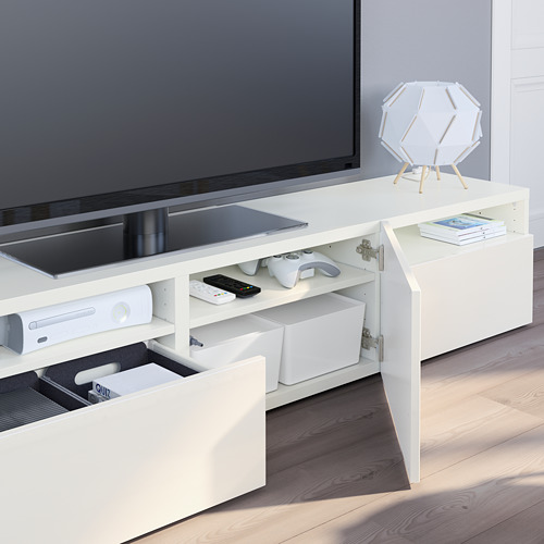 BESTÅ, mueble TV con riel para cajón, cierre suave. 6 de 10 abrir diálogo