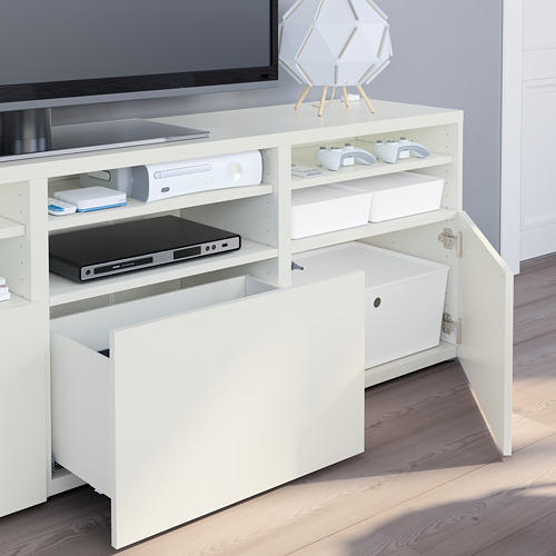 BESTÅ, TV storage combination with drawer rail, soft close. 9 of 12 open dialog