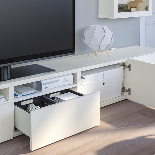 BESTÅ, TV storage combination with drawer rail push-open. 7 of 12 open dialog